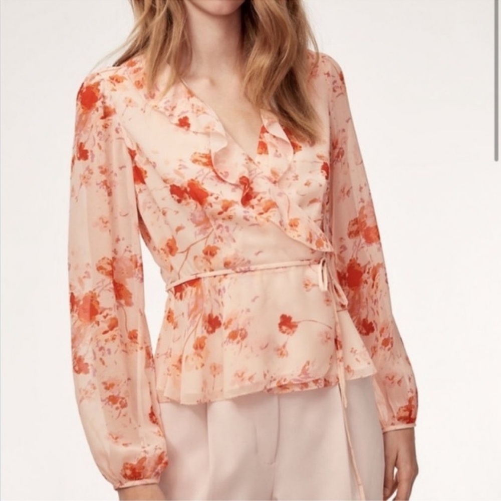 NWT Wilfred Wrap Blouse